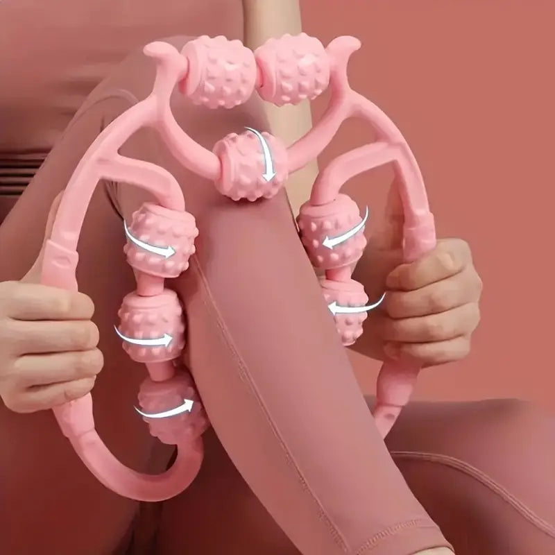 LegRoll™ Pro – Rouleau de Massage à 9 Roues