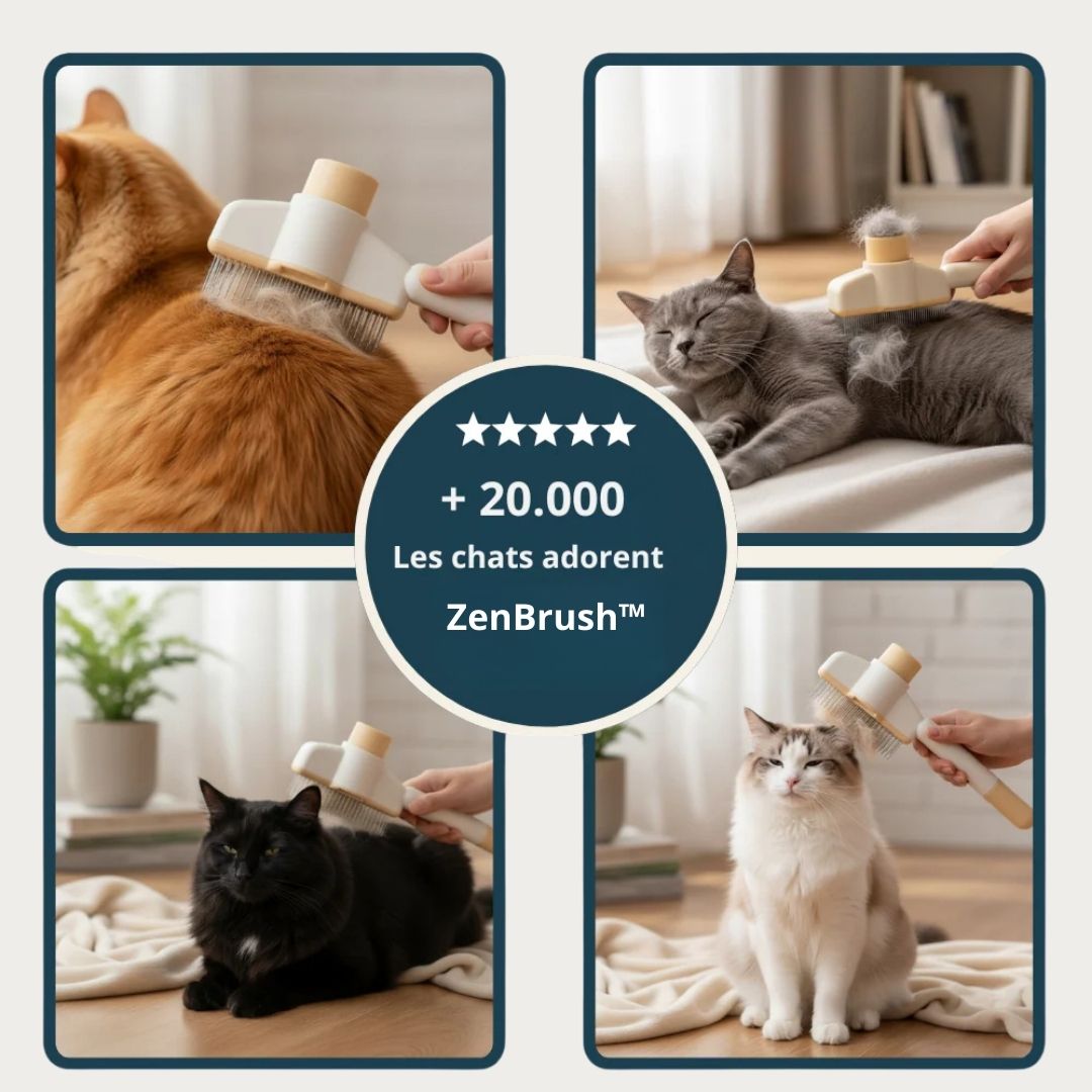 ZenBrush™ – Brosse auto-nettoyante pour chat