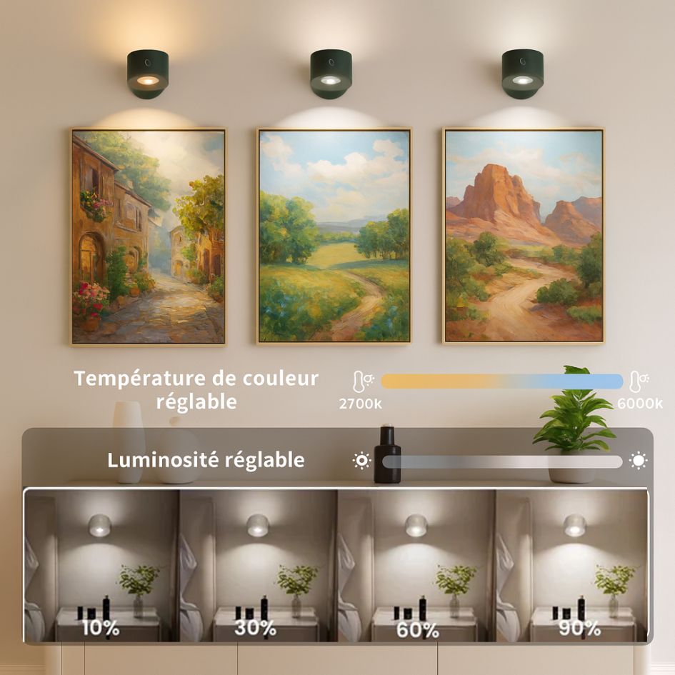 GlowWall™ - Lampe murale LED sans fil