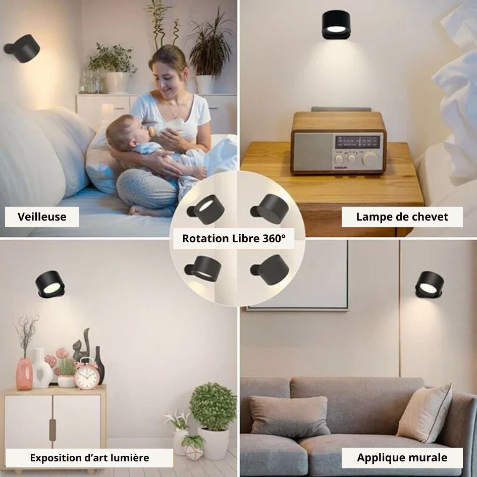 GlowWall™ - Lampe murale LED sans fil