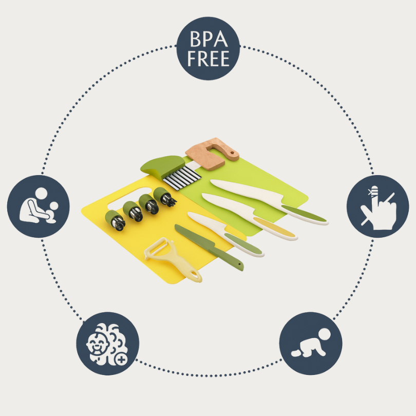 MiniChef™ – Kit de Cuisine Sécurisé pour enfants